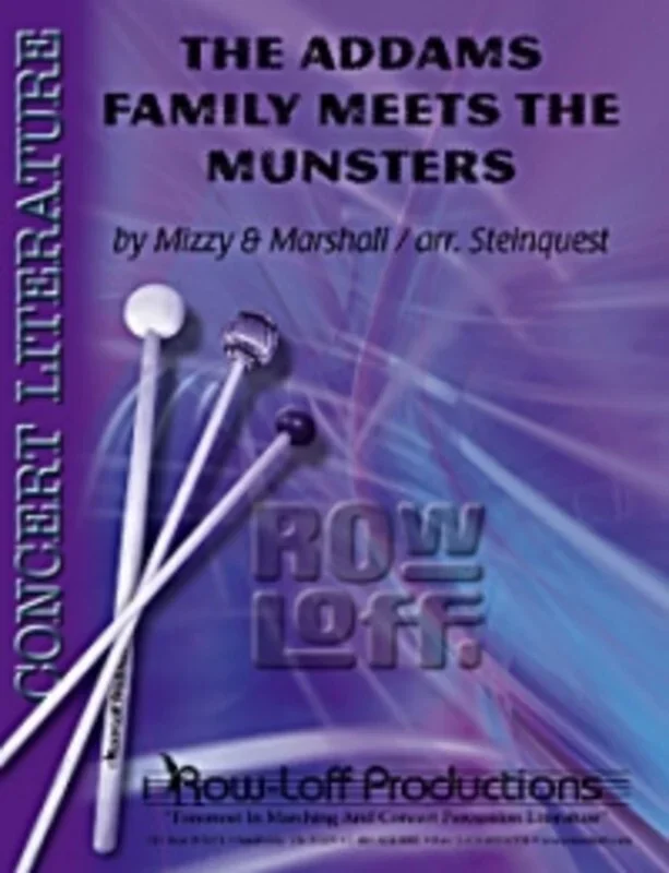 Addams Family Meets Munsters Percussion Ensemble (Music Score/Parts)