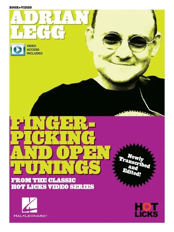 Adrian Legg – Fingerpicking And Open Tunings Book/Olv