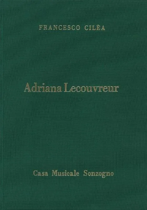 Adriana Lecouvreur Vocal Score (Hardcover Book)