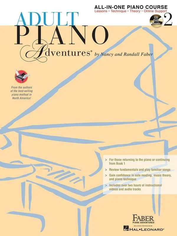 Adult Piano Adventures All In One Book 2/2CDs (Softcover Book/CD)