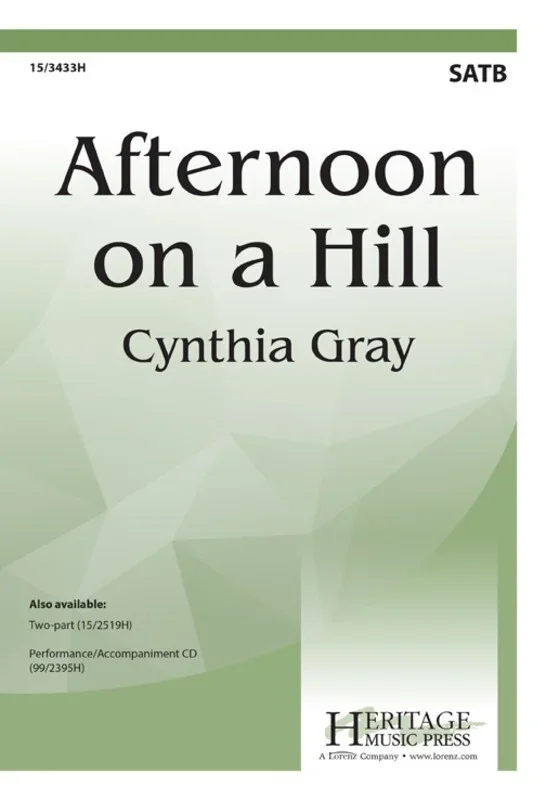 Afternoon On A Hill SATB (Octavo)