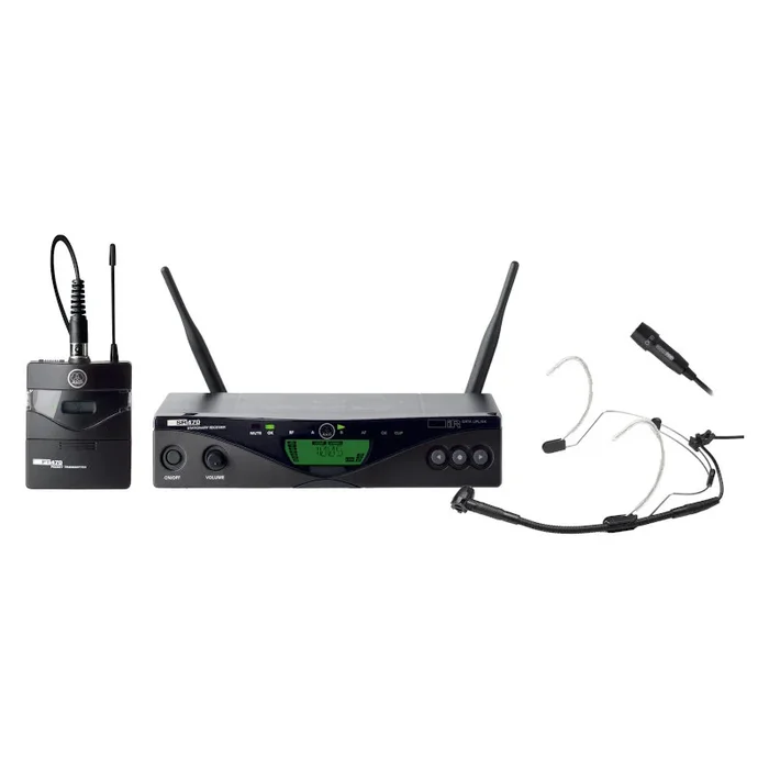 AKG WMS470 W/less Pres Set Headworn + Lapel