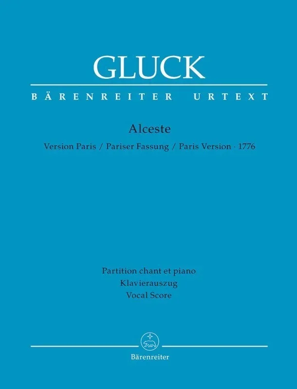 Alceste Paris Version 1776 Vocal Score (Softcover Book) Book