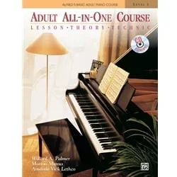 Alfred’s Basic Adult All-in-One Piano Course, Book 1 – Book with CD