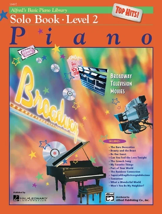 Alfred’s Basic Piano Library (ABPL) Top Hits Solo Book 2 Book/CD