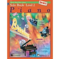 Alfred’s Basic Piano Library: Top Hits! Solo, Book 2 – Book with CD