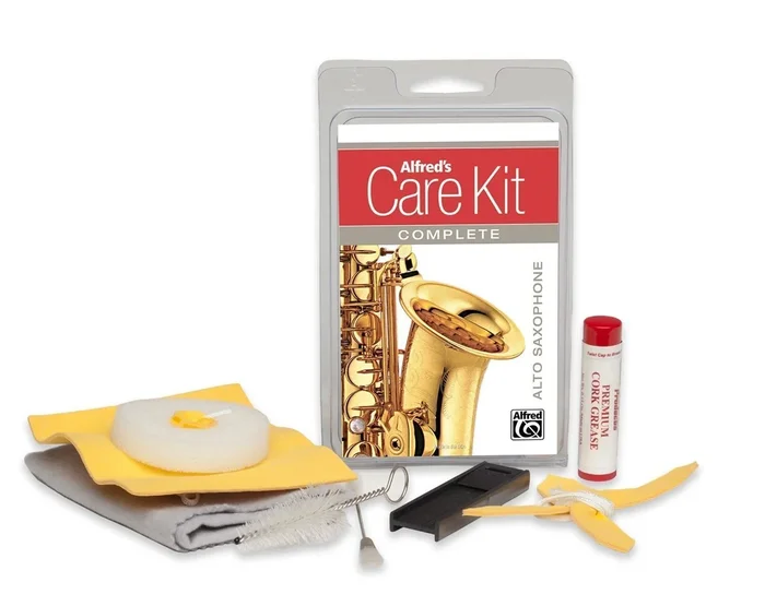Alfred’s Care Kit Complete For Alto Saxophone Inc. Swabs, Brushes & Grease