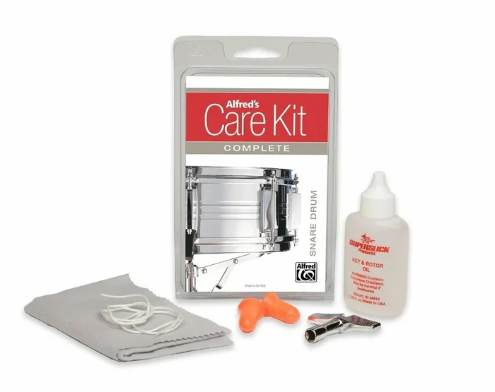 Alfred’s Care Kit Complete For Snare Drum Inc. Drum Key, Cloth and Earplugs