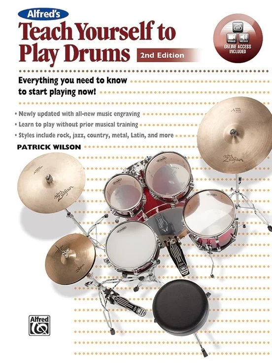 Alfred’s Teach Yourself To Play Drums Book/CD/DVD