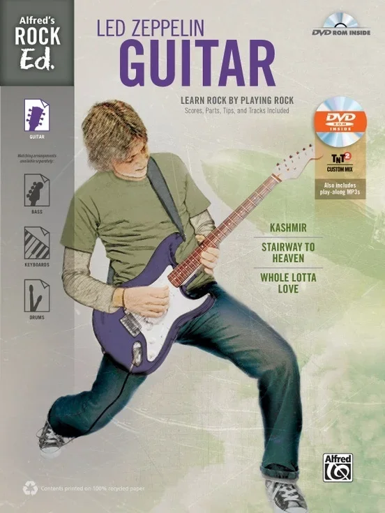 Alfred Rock Ed Led Zeppelin Guitar Tab Book/DVDrom