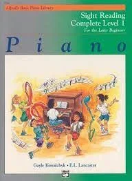 Alfred’s Basic Piano Library Sight Reading, Complete Level 1