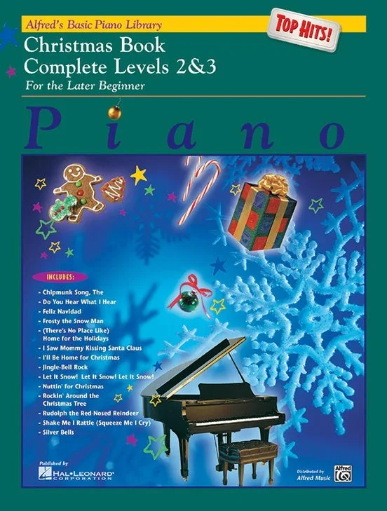 Alfred’s Basic Piano Library: Top Hits! Christmas Book Complete 2 & 3