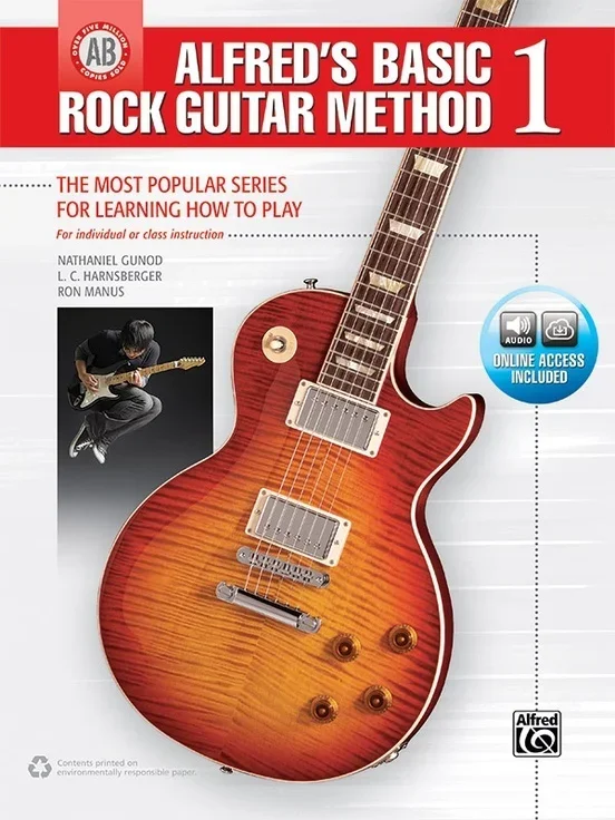 Alfreds Basic Rock Guitar Method 1 Book/Oa