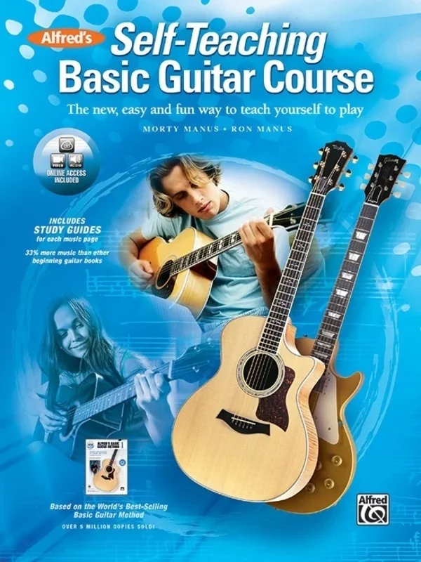 Alfreds Self Teaching Basic Guitar Course Book/Online Media