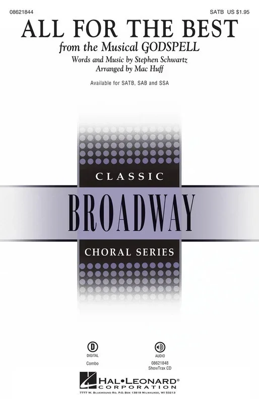 All For The Best From Godspell ShowTrax CD (CD Only)