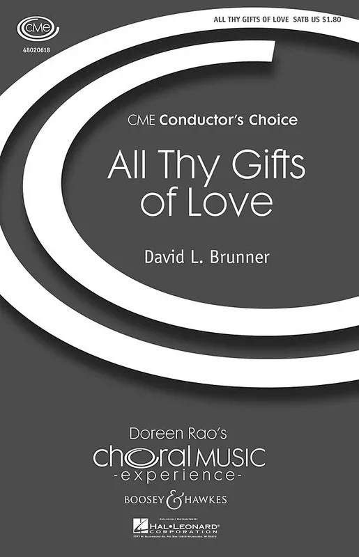 All Thy Gifts Of Love SATB Book