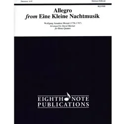 Allegro from Eine Kleine Nachtmusik -Brass Quintet