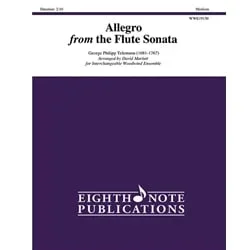 Allegro from Flute Sonata – Woodwind Quintet