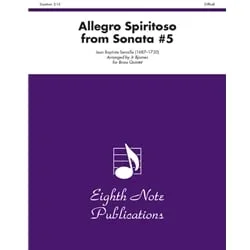 Allegro Spiritoso (from Sonata #5) -Brass Quintet