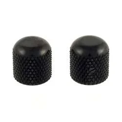 Allparts MK-0110-003 Metal Dome Knobs – Black (Pair)
