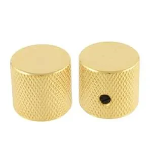 Allparts MK-0115-002 Metal Barrel Knobs – Gold