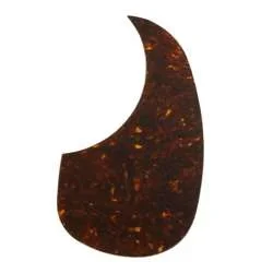 Allparts PG-0090-043 Thin Acoustic Pickguard with Adhesive Backing – Tortoise 1-Ply