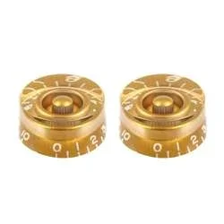 Allparts PK-0130 Set of 2 Vintage-Style Speed Knobs – Gold