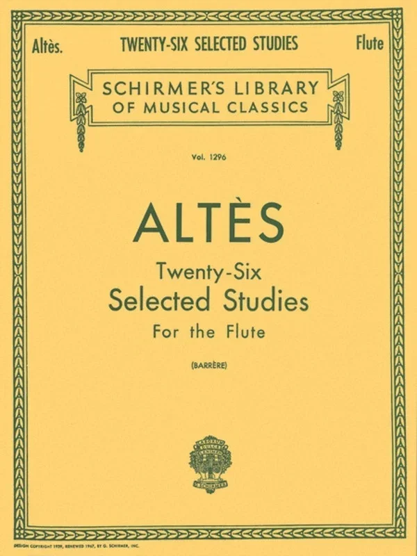 Altes 26 Selected Studies For Flute Lib.1296