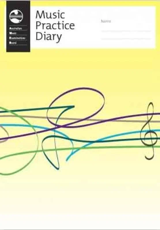AMEB Music Practice Diary Ribbon Stave Design (Softcover Book)