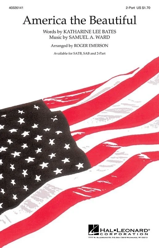 America The Beautiful 2 Pt Arr Emerson