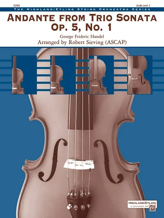 Andante From Trio Sonata Op 5 No1 String Orchestra Gr 3