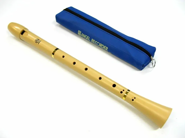 Angel Alto Recorder Key Of F Vinyl Case Fingering Chart Cleaning Rod