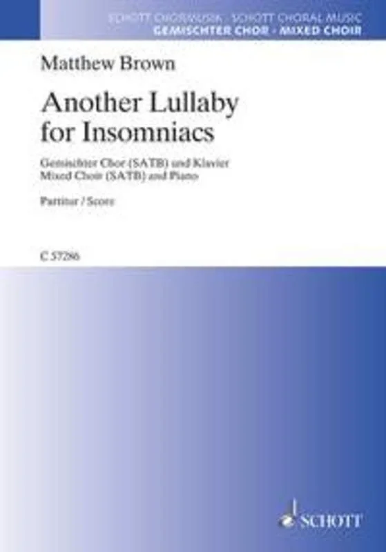 Another Lullaby For Insomniacs SATB (Octavo) Book