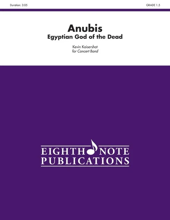 Anubis Egyptian God Of The Dead Concert Band Gr 1.5