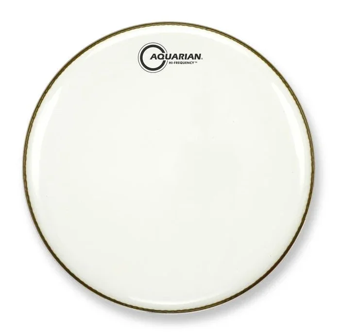 Aquarian 12″ Hi-Frequency White Gloss 7mil Single Ply Resonant Drumhead