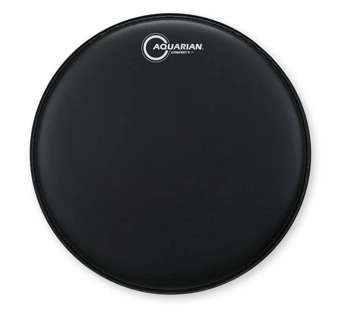 Aquarian 14″ Concert 5 Black Texture Coated 5mil Single Ply Sensitive Snare Batter