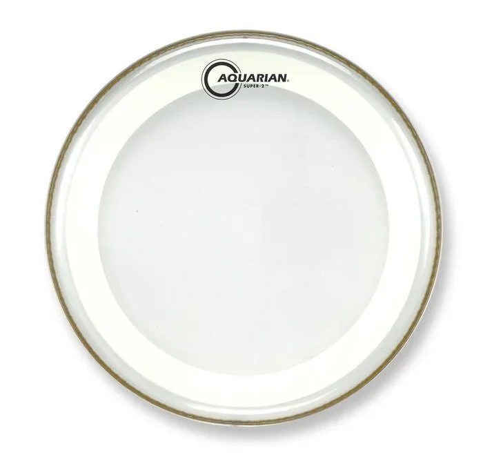 Aquarian 14 Inch Drum Head Clear W/Studio-X Ring MRS2-14