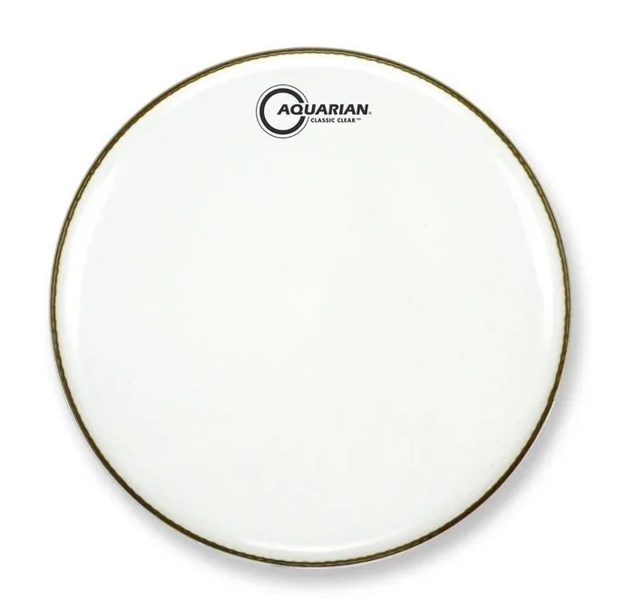 Aquarian 18 Inch Bass Drum Head White Gloss 1 Ply CC18B-W