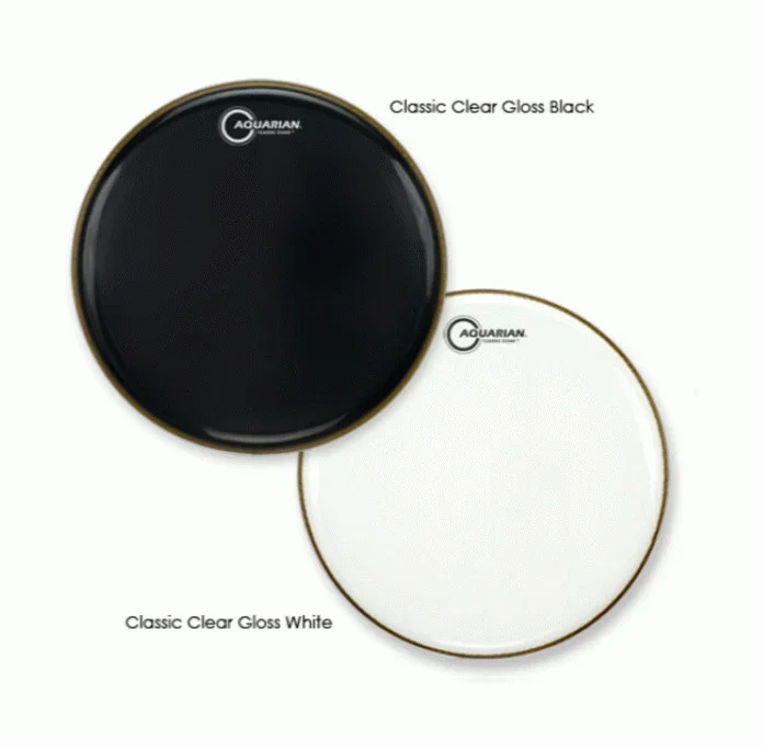 Aquarian CC28BBK Classic Clear Black Drumhead