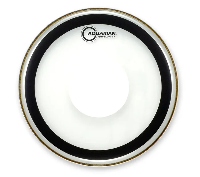 Aquarian PFPD12 Perf. II 2Ply Clear With Power Dot Drumhead