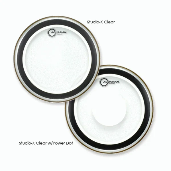 Aquarian SX24B Studio-X Clear Drumhead