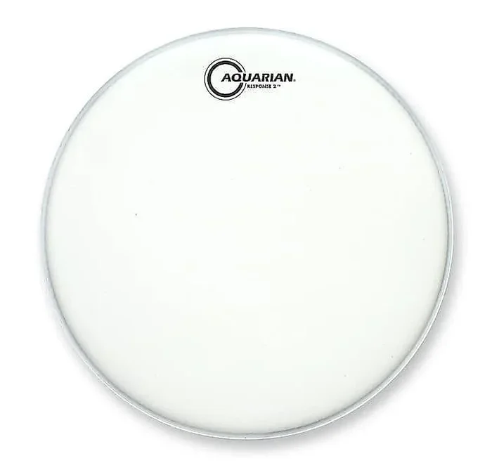 Aquarian TCRSP2-10 10 ” White Texture Coated Response 2 Drum Head