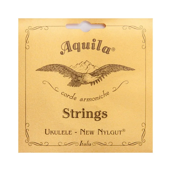 Aquila New Nylgut Uke String Set with Wound Low G – Soprano 5U