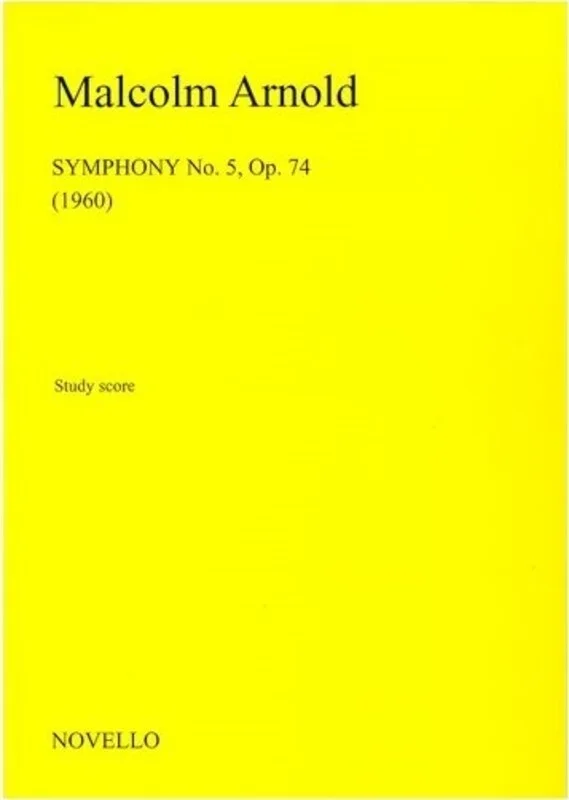 Arnold Symphony No5 Op74 Study Score