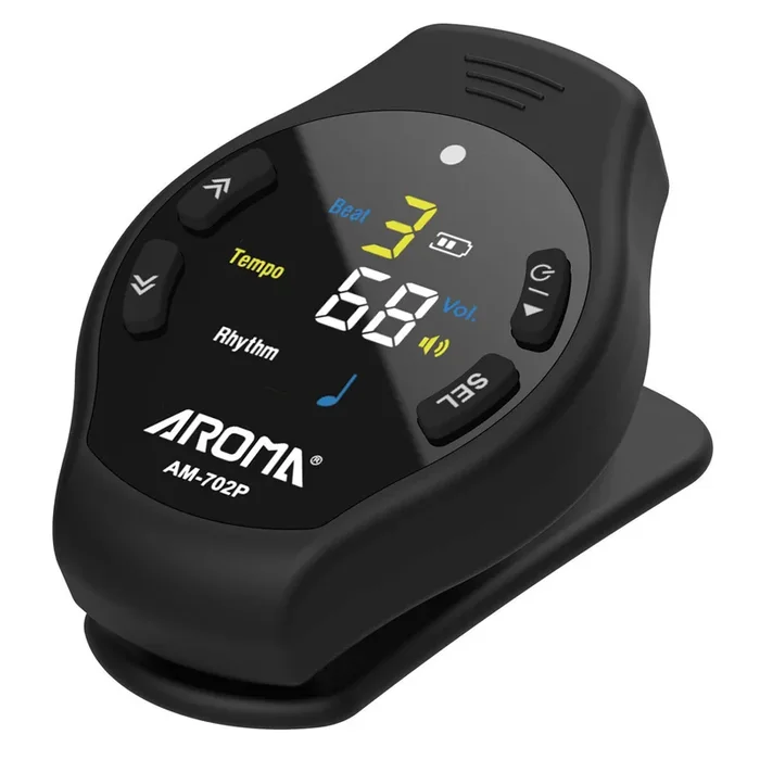 Aroma Clip-On Rechargeable Digital Metronome AM-702P