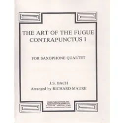 Art of the Fugue: Contrapunctus I – Sax Quartet (SATB)