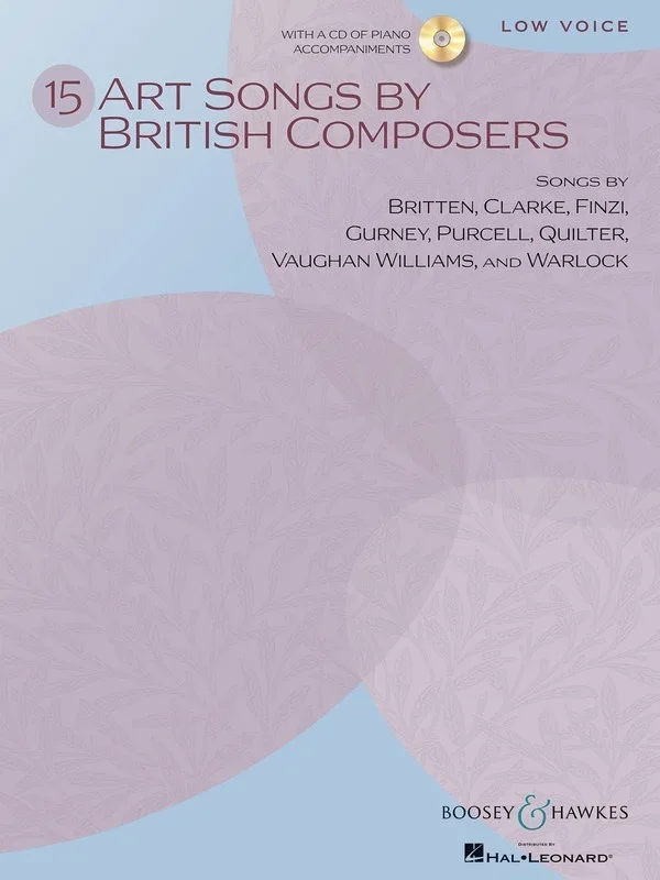 Art Songs 15 By British Composers Low Book/CD (Softcover Book/CD)