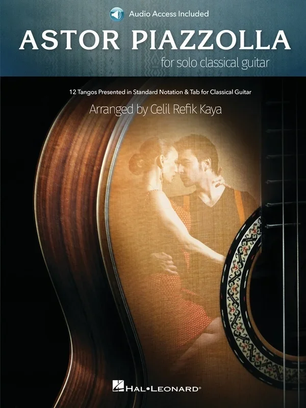 Astor Piazzolla For Solo Classical Guitar Bk/Ola Sftcvr/Online Audio (Guitar)