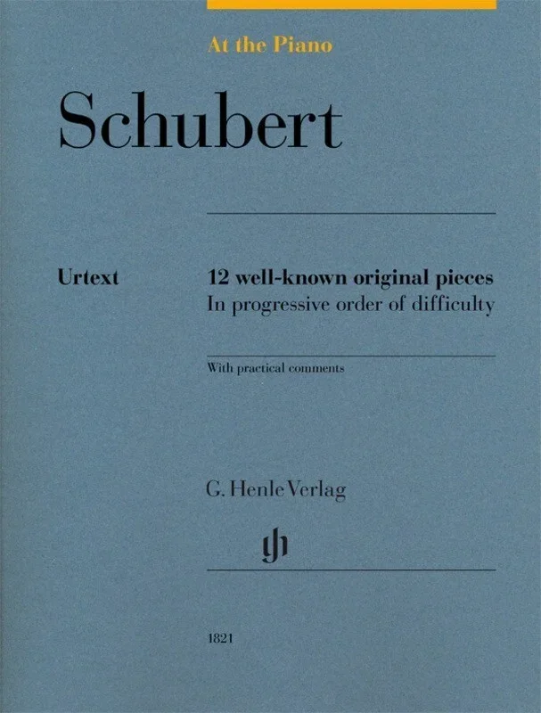 At The Piano Schubert 12 Well-Known Original Pieces (Softcover Book)