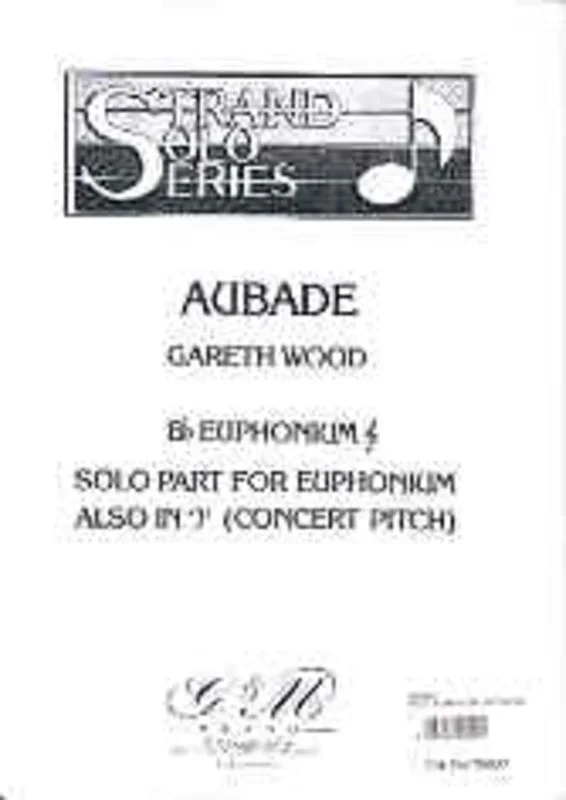 Aubade B Flat (Or Concert Pitch) Euphonium Piano Book